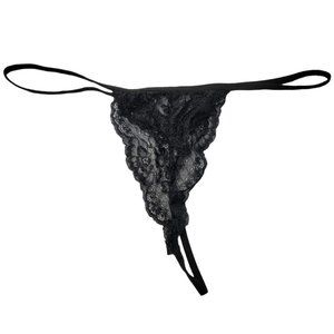 Black Lace V String Panties